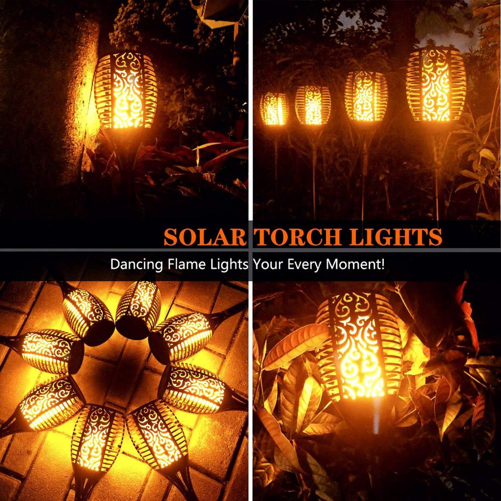 LED Solar Garden Torches Deluxe 96 LED (4 pieces) Kalsten