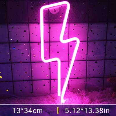 Led Lightning Neon Sign Wall Decor | Kalsten