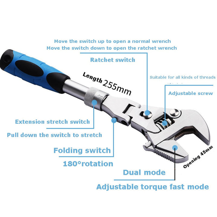 Multifunctional Adjustable Universal Wrench | Kalsten