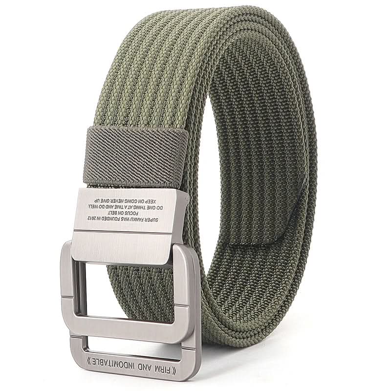 Kalsten | Unisex Canvas Belt – Double Metal Ring Buckle, Adjustable
