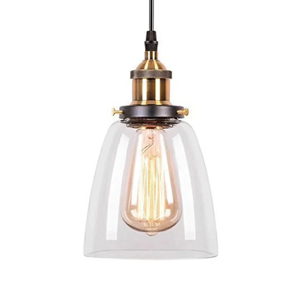 Modern Crystal Glass Pendant Lamp – E27 Brass Chandelier for Bedroom, Dining, Kitchen, and Living Room Decor | Kalsten