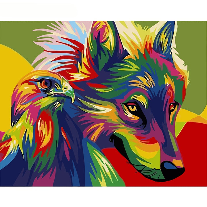Animal portrait (Painting by numbers) Kalsten