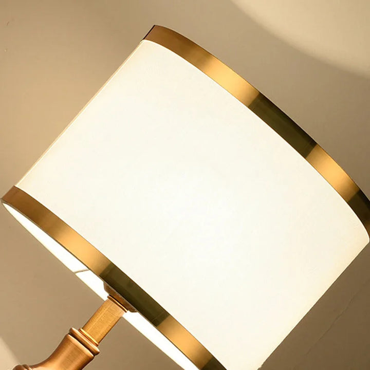 American Bedroom Bedside Table Lamp - Hotel Villa Guest Room Living Room Decorative Table Lamp Gold Iron LED Lamp | Kalsten