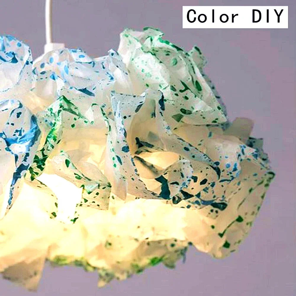 DIY Cloud Lamp Shade Flower Light - 43cm Artistic Pendant Chandelier for Living Room, Bedroom, or Bar Decoration | Kalsten