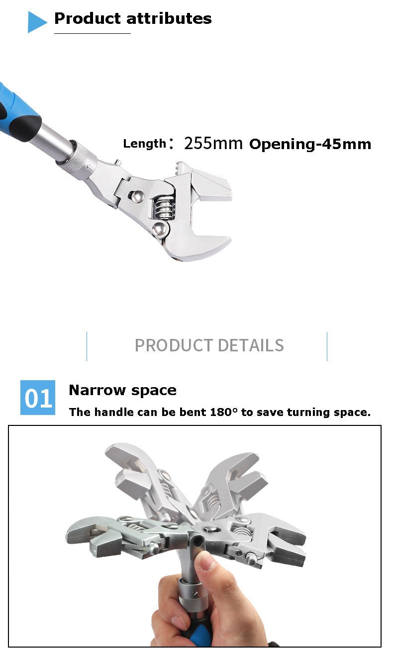 Multifunctional Adjustable Universal Wrench | Kalsten