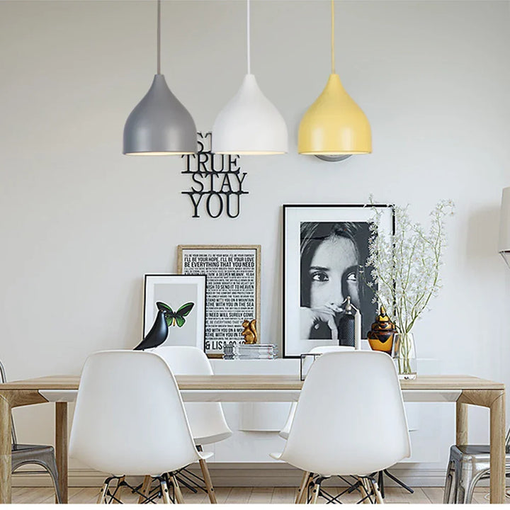 Nordic Minimalist Ceiling Chandelier – E27 LED Pendant Light, Adjustable Hanging Lamp for Kitchen, Dining, and Living Room – Modern Home Decor | Kalsten