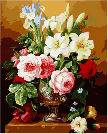 Flower portrait (Paint by number) Kalsten