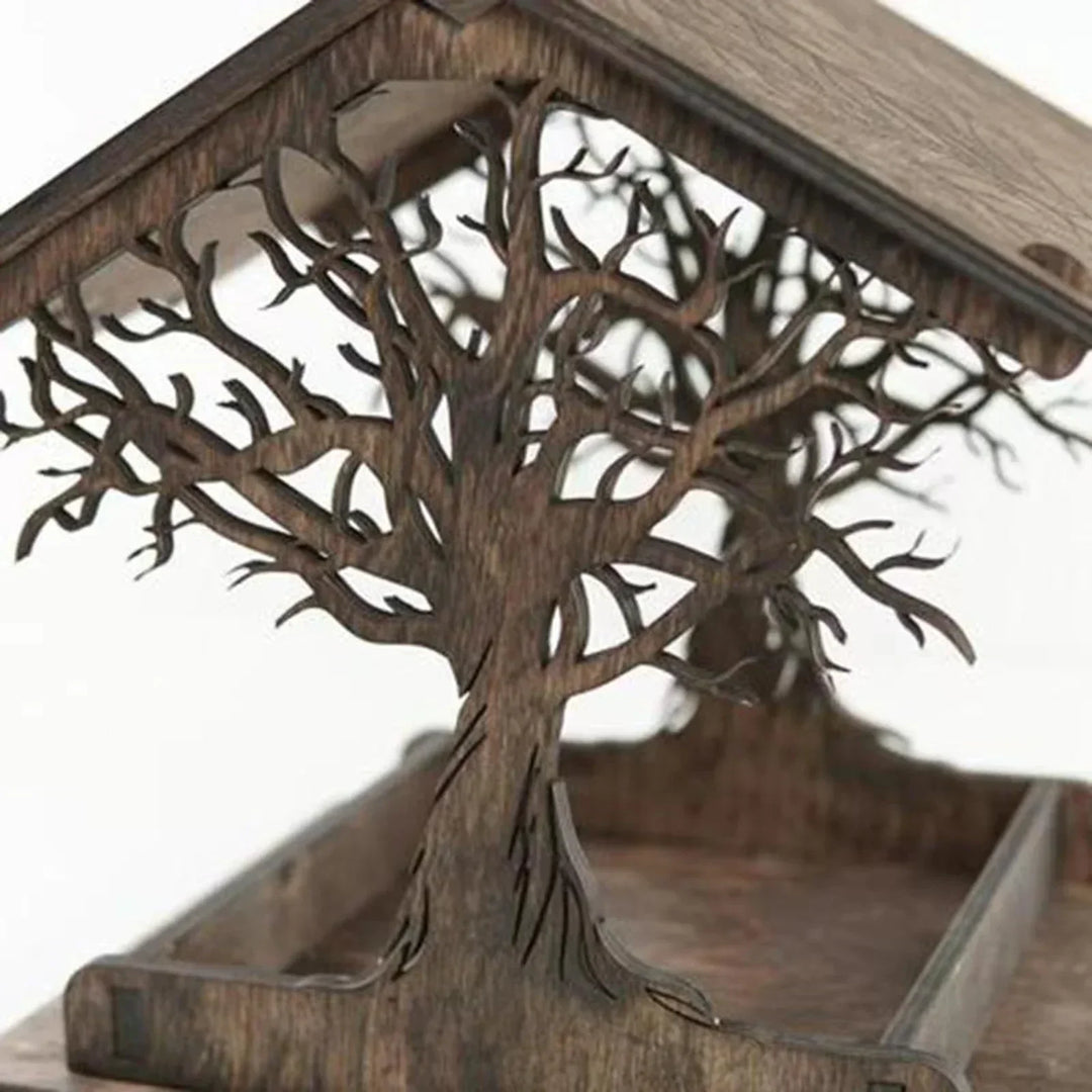 Kalsten | Rustic Treehouse Wooden Bird Feeder