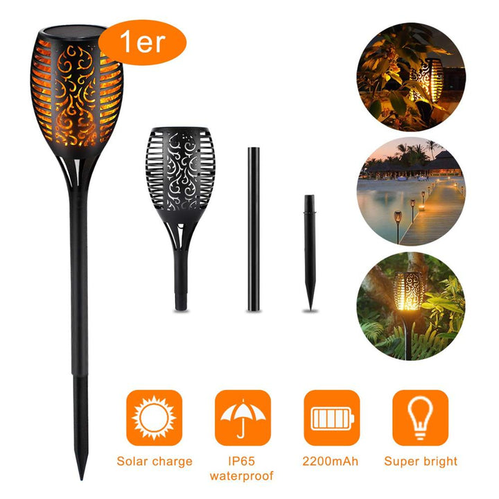 LED Solar Garden Torches Deluxe 96 LED (4 pieces) Kalsten
