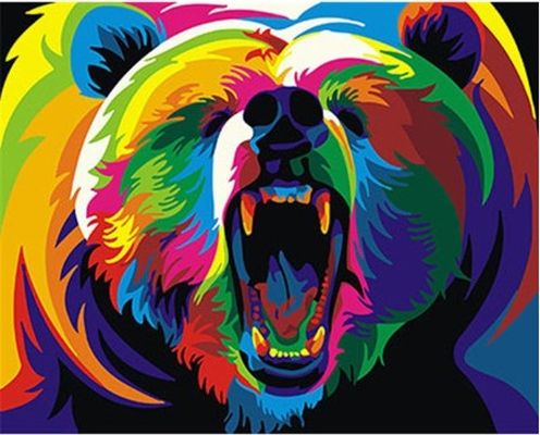 Animal portrait (Painting by numbers) Kalsten