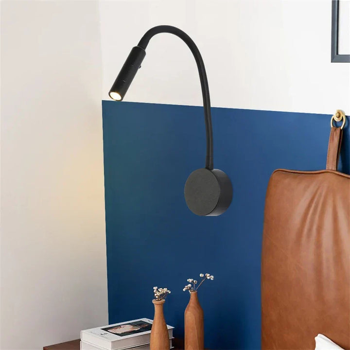 Kalsten | Modern Flexible LED Reading Wall Lamp with Switch for Bedroom and Study - 1W/3W