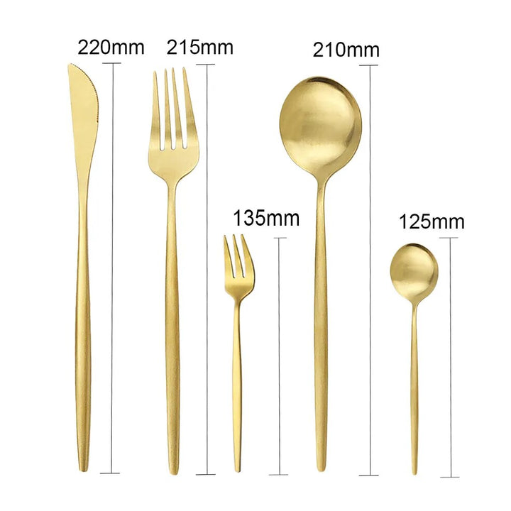 Stainless Steel Cutlery Set – 6-Person Elegant Collection