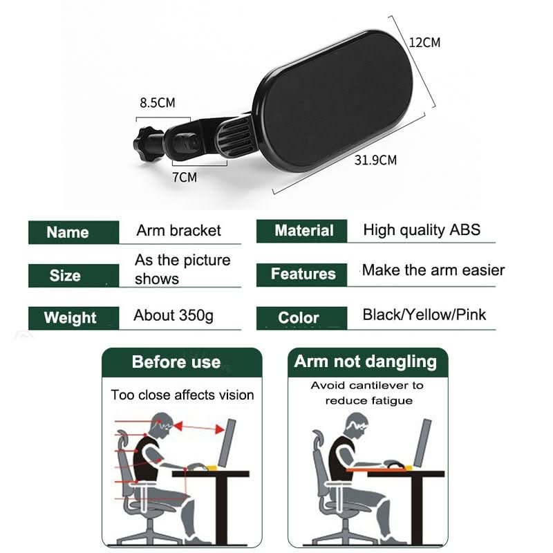 Kalsten | Ergonomic 180° swivel support against RSI & shoulder complaints