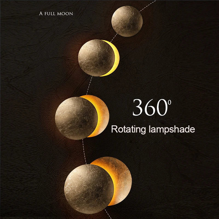 Modern Decor Eclipse Lunar Glow Wall Lamp | Kalsten