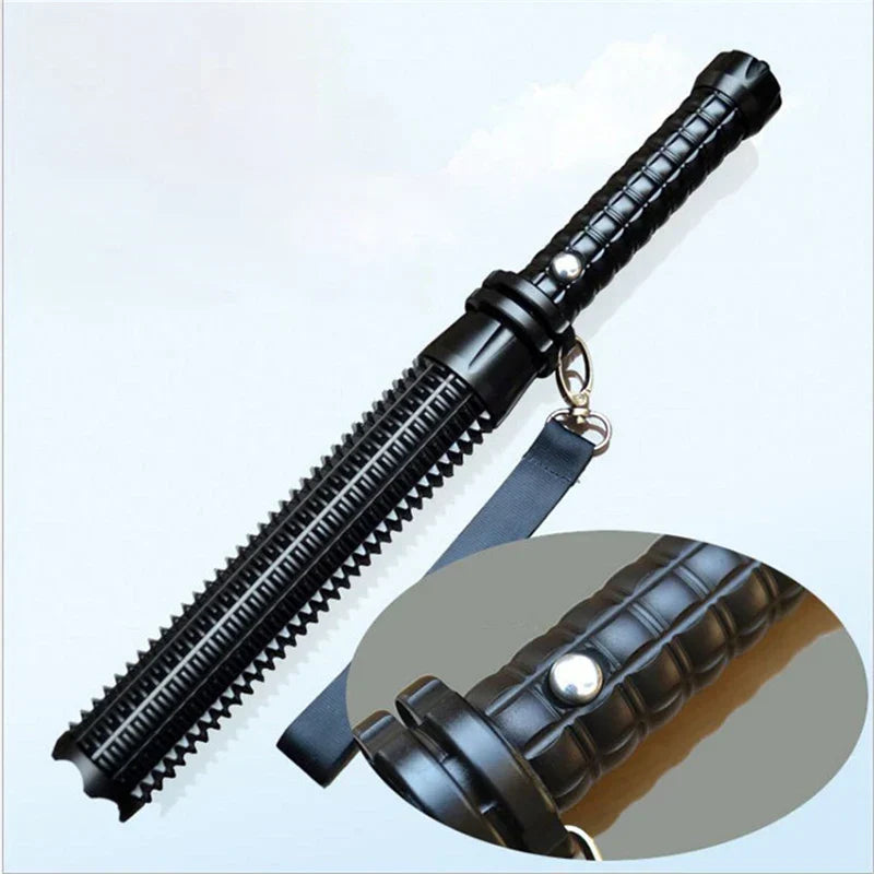 Tactical Rechargeable Flashlight Telescopic Self Defense Stick | Kalsten