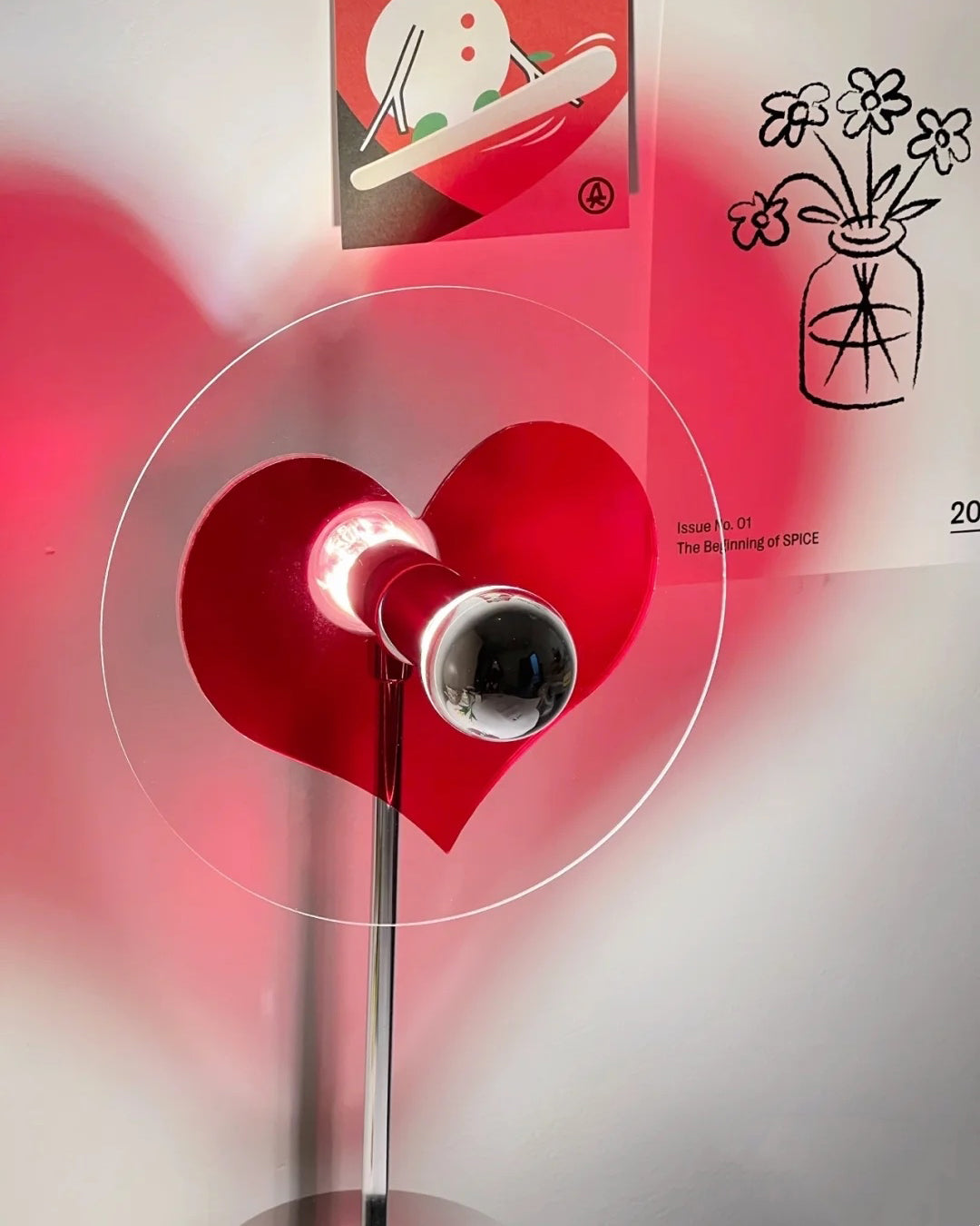 LoveGlow – Elegant Table Lamp with Rechargeable LED | Kalsten