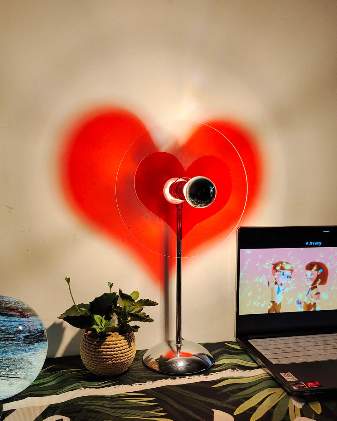 LoveGlow – Elegant Table Lamp with Rechargeable LED | Kalsten