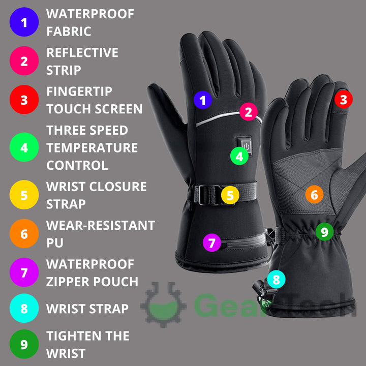 Rechargeable Heated Gloves for Pain Relief