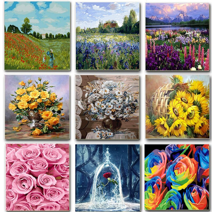 Flower portrait (Paint by number) Kalsten