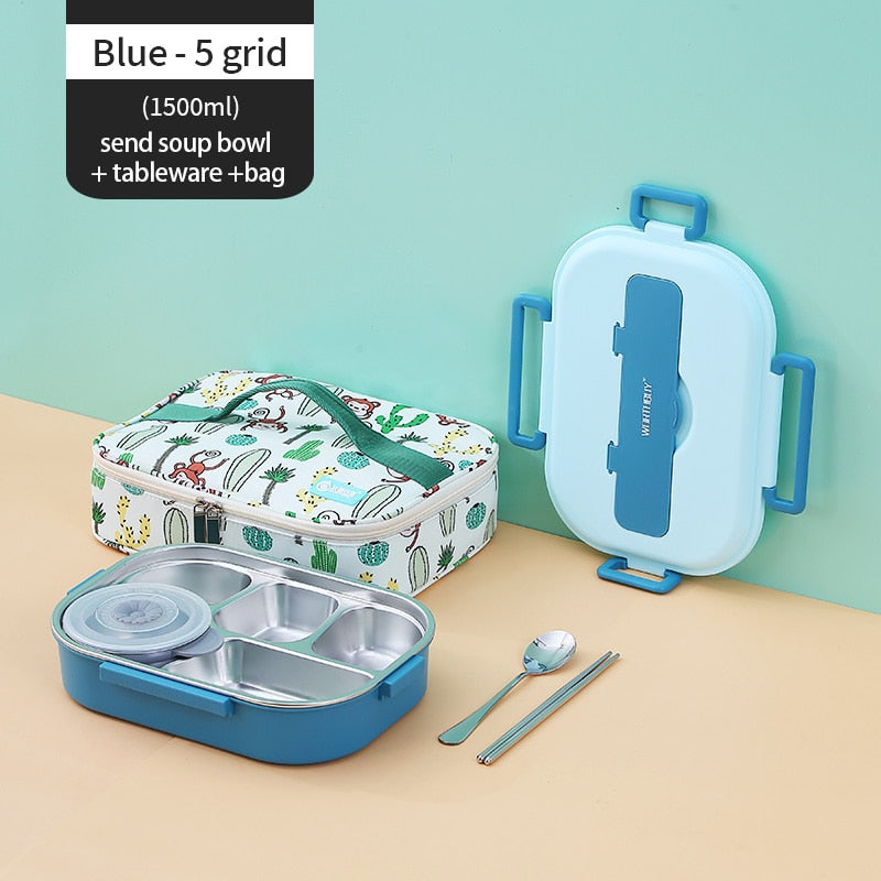 Kalsten | Stainless Steel Multi Compartment Kids Lunch Box
