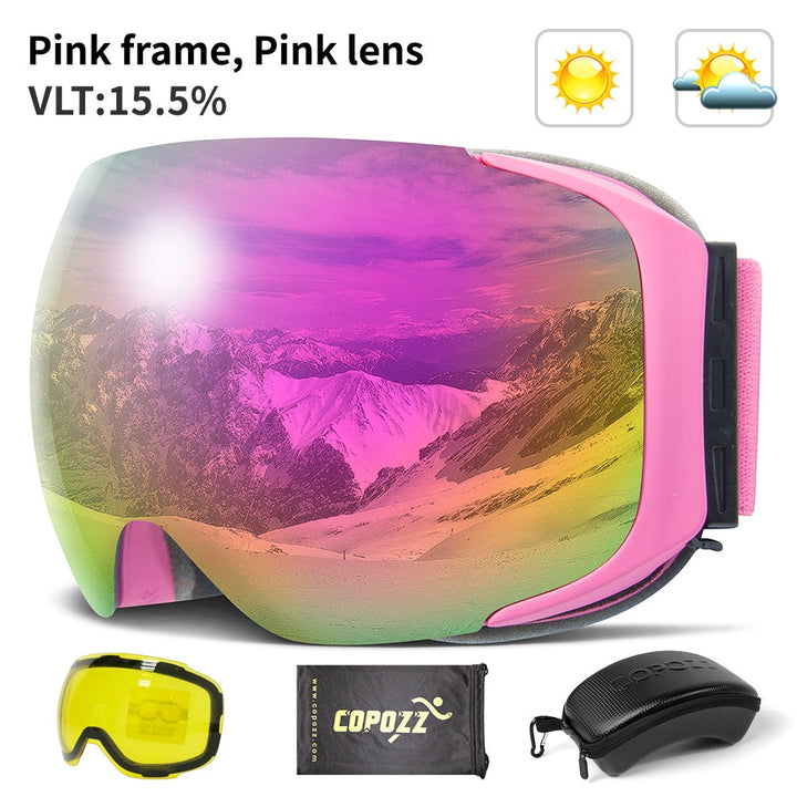 Magnetic UV Protection Anti-Fog Ski Goggles | Kalsten