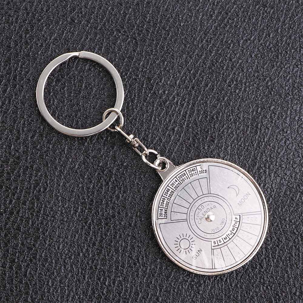Creative Time Portal Mini Metal Calendar Keychain | Kalsten