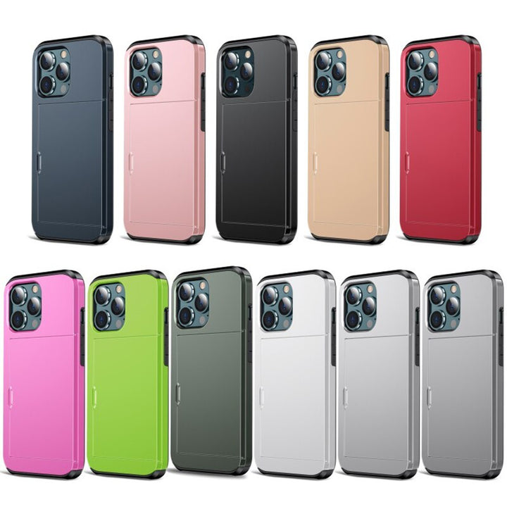 Kalsten | Business Armor Slide Wallet iPhone Case