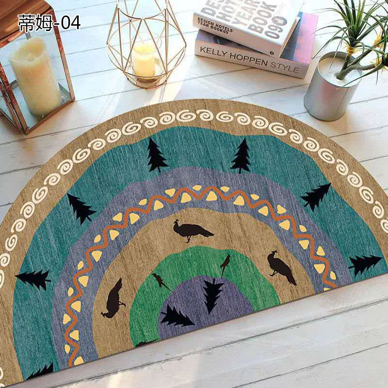 Kalsten | Bohemian non-slip semicircular doormat
