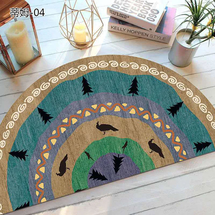 Kalsten | Bohemian non-slip semicircular doormat