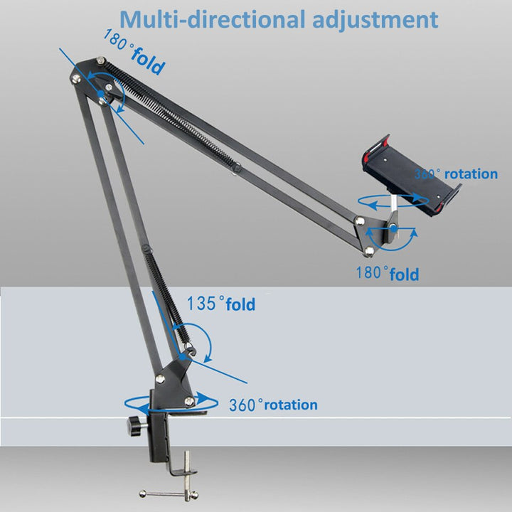 Kalsten | Long Arm Heavy-Duty Desk Mount Tablet Holder