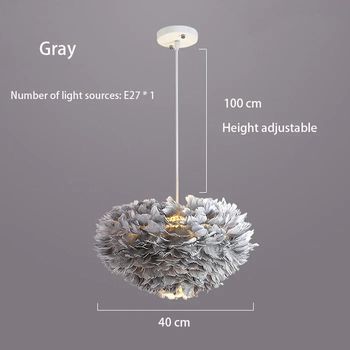 Cloud Like Realistic Feather Chandelier | Kalsten