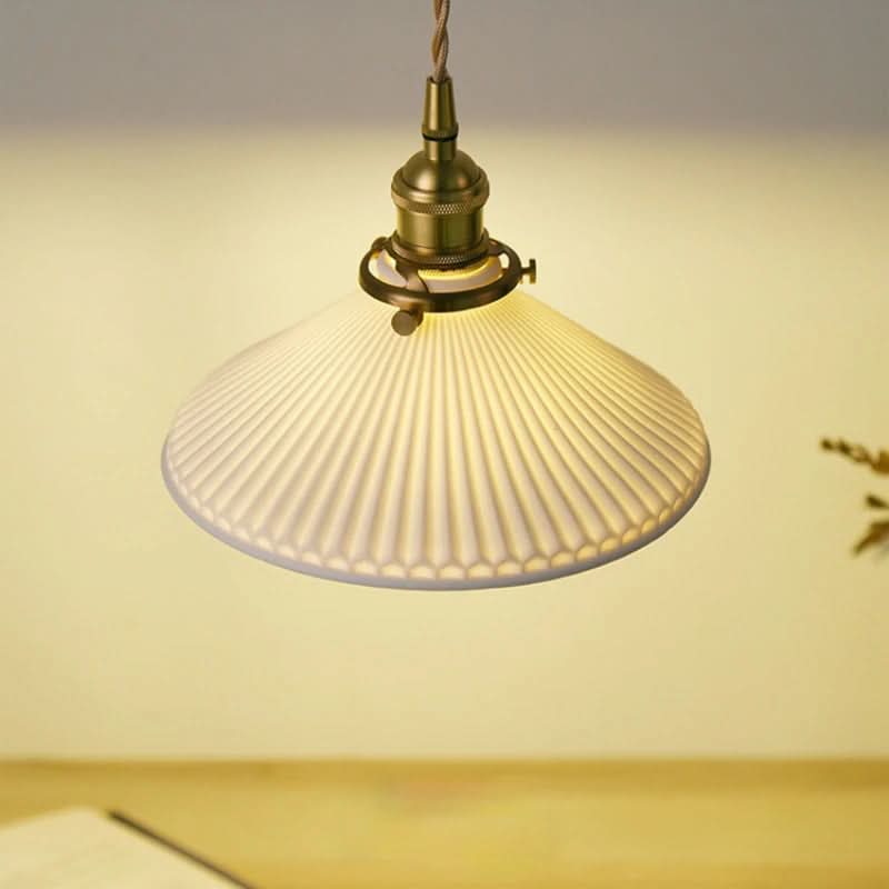 Kalsten | Scandinavian White Ceramic Pendant Light