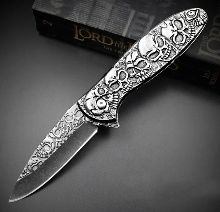 Tactical Nigh Skull Foldable Pocket Knife | Kalsten