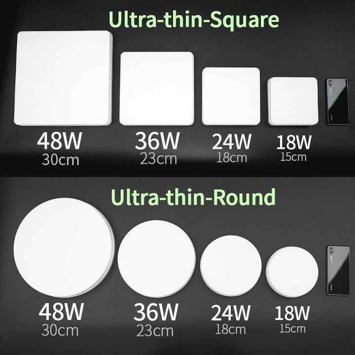 Natural Room Sleek LED Ceiling Light | Kalsten