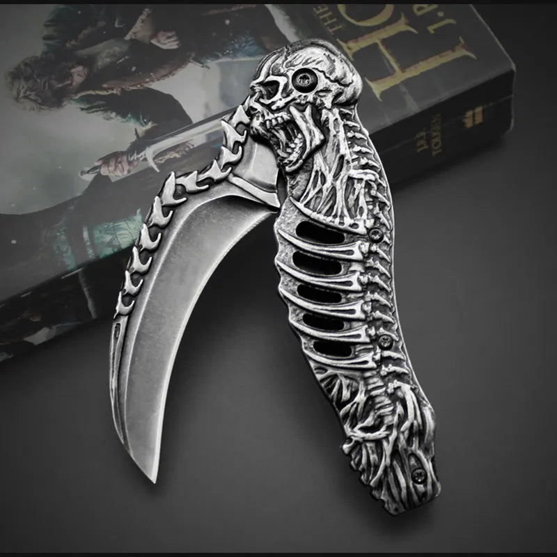 Tactical Nigh Skull Foldable Pocket Knife | Kalsten