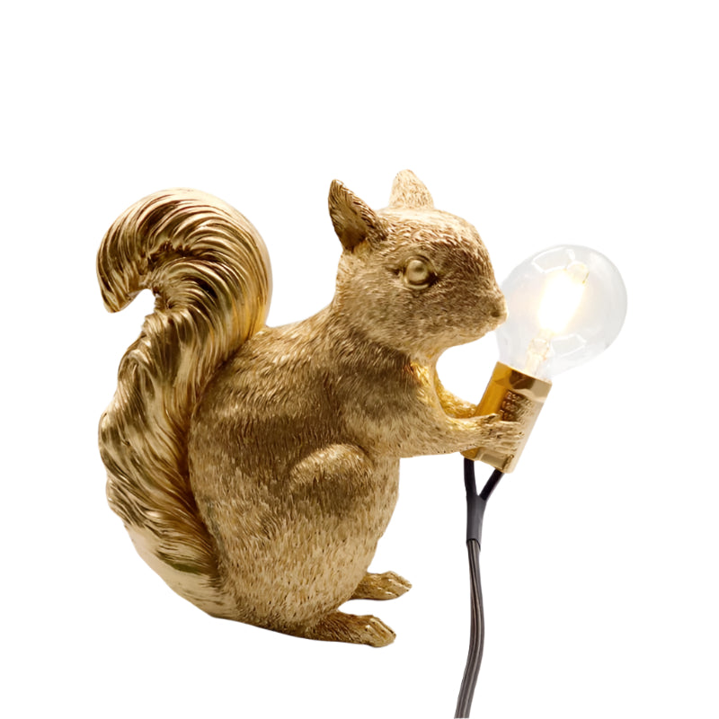 Squirrel Resin LED Animal Table Lamp Kalsten