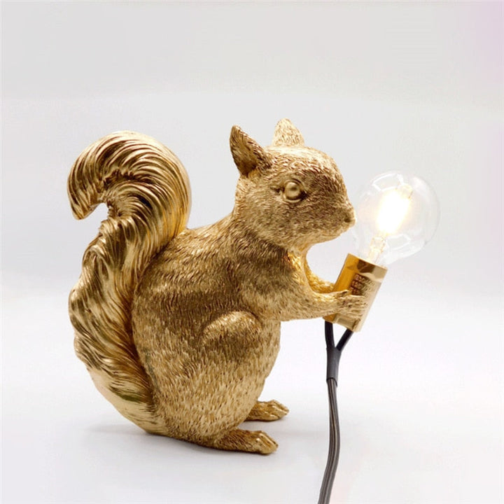 Kalsten | SquirrelBright Nordic Squirrel Table Lamp | Designer Decor | LED Mood Light | Perfect for Home
