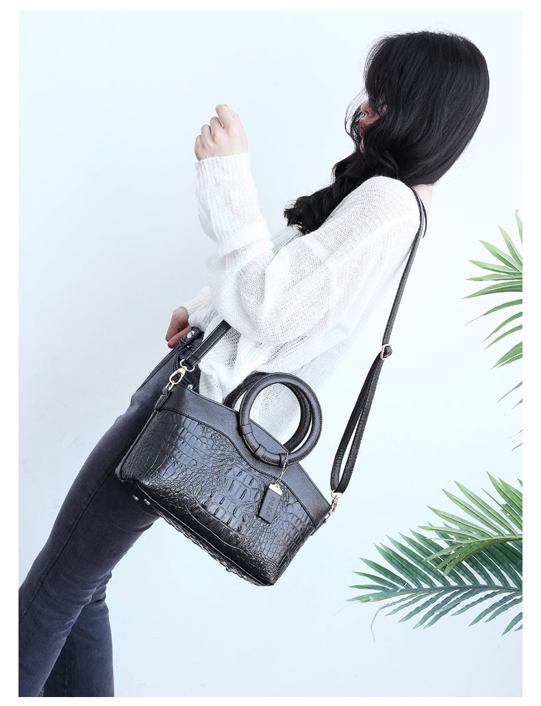 Kalsten | Vintage Crocodile-Embossed Bag with Handcrafted Details