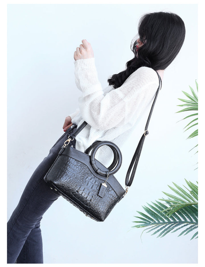 Kalsten | Vintage Crocodile-Embossed Bag with Handcrafted Details