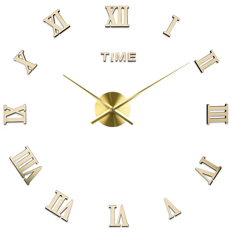 Large Modern Roman Numeral Wall Clock – Stylish Decorative Clock for Living Room, Bedroom, and Office