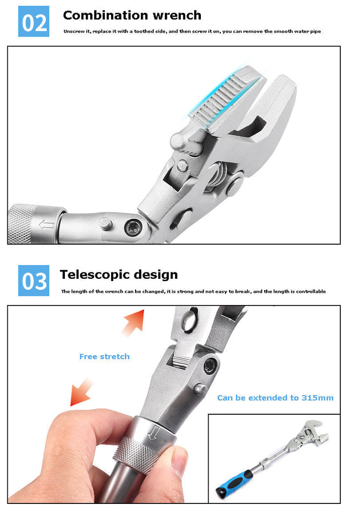 Multifunctional Adjustable Universal Wrench | Kalsten