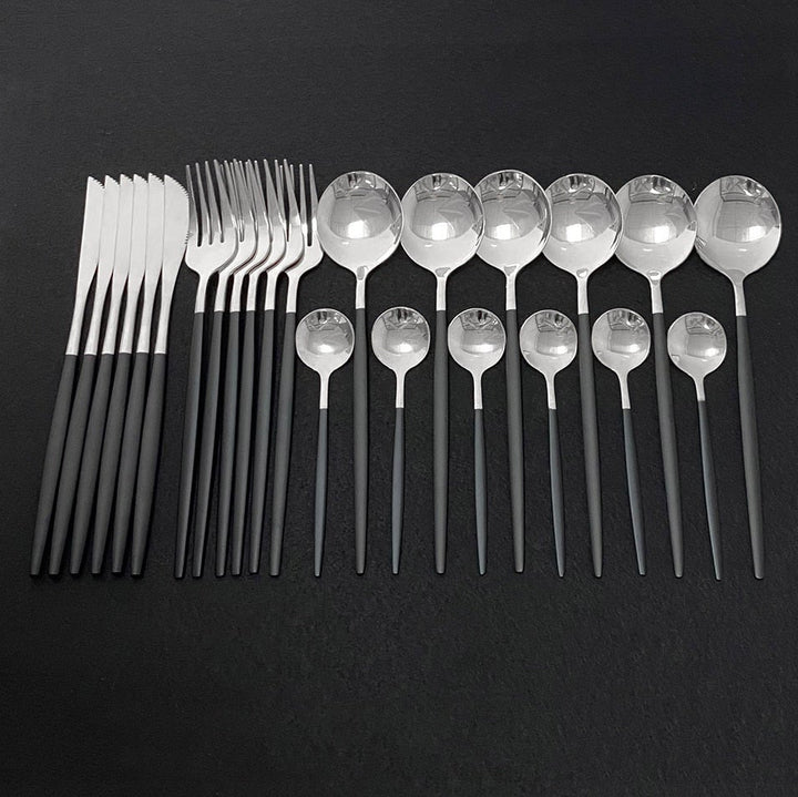 RoyalGlimmer Gold Cutlery Set - Gold Cutlery Set for a Luxurious Table Decoration Kalsten