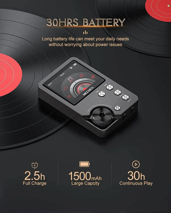 Kalsten | HiFi MP3 Player MECHEN-M30 – Premium Lossless Audio with 64GB Memory Card, Supports up to 256GB