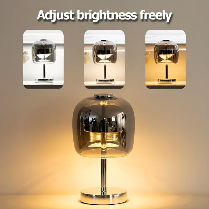 Lux Shine Lamp - Elegant Electroplated Glass Desk Lamp for Ambient Lighting | Kalsten