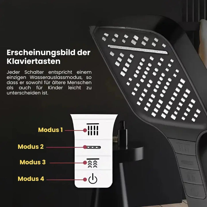 Kalsten | High Pressure Shower Head with 7 Modes and Stop Button