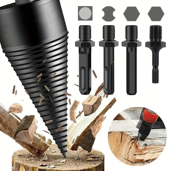 Kalsten | Wood splitting drill set – Energy-saving splitting with drill