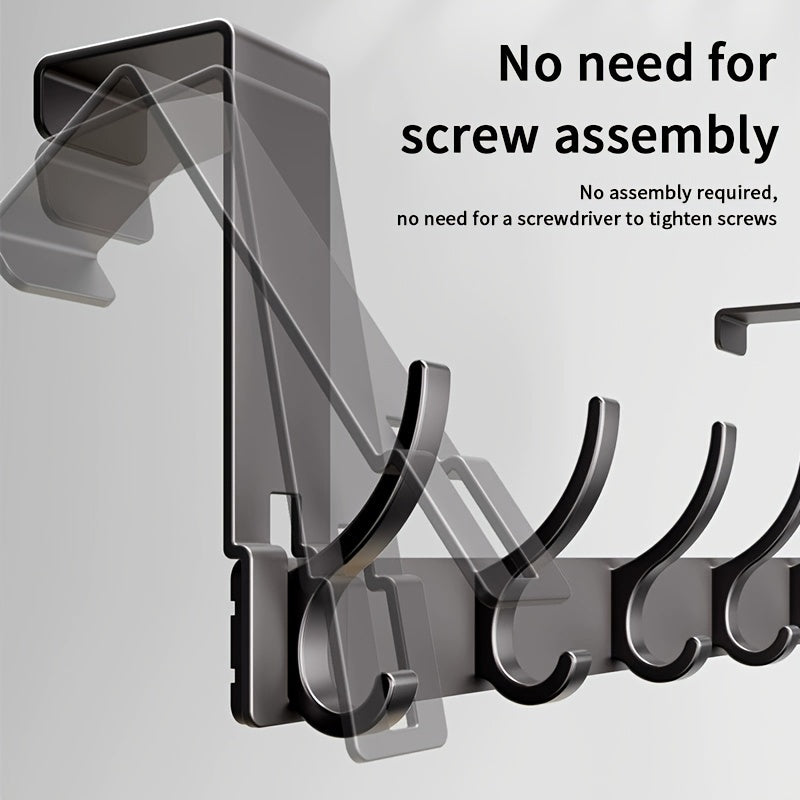 SlimLine Door Hook – Mounting System without Drilling made of Sturdy Aluminum | Kalsten