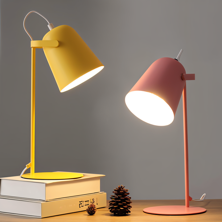 Macaron Table Lamp - Nordic Yellow Desk Lamp - Adjustable Lamp | Kalsten