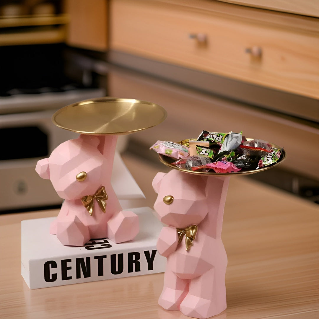 Kalsten | Decorative Geometric Tray In Bear Shape