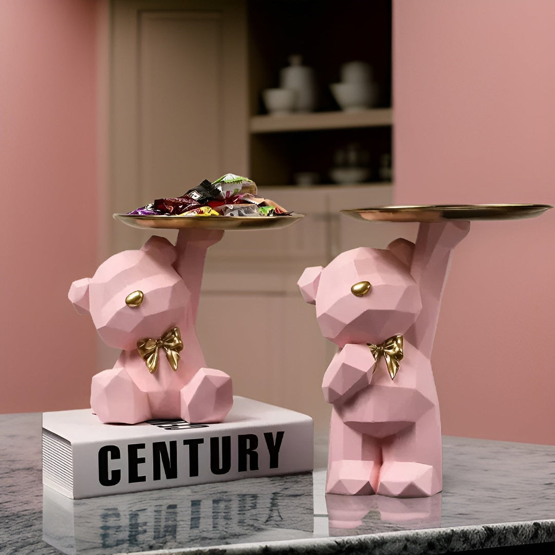 Kalsten | Decorative Geometric Tray In Bear Shape